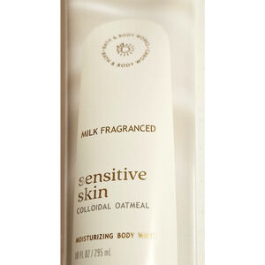 NEW Bath & Body Works Sensitive Skin MILK Moisturizing Body Wash, 10 oz..